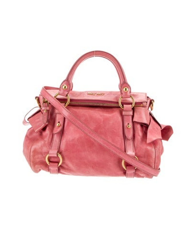 Miu Miu Miu Leather Top Handle Bag Mini
