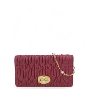 Lambskin Matelassé Crystal Medium