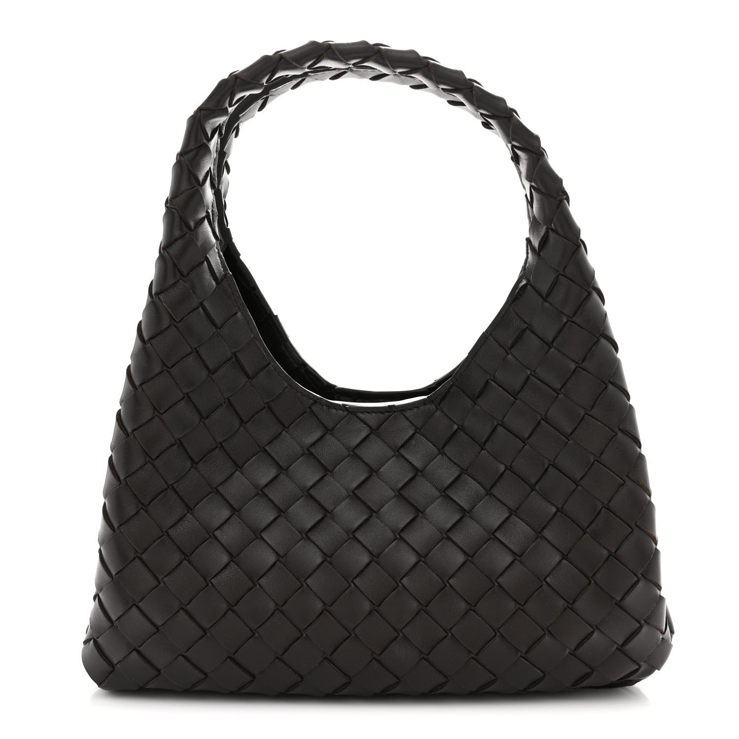 Nappa Intrecciato Small Campana Shoulder Bag Fondant