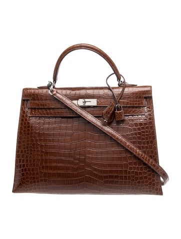 Matte Porosus Crocodile Kelly II Sellier 35