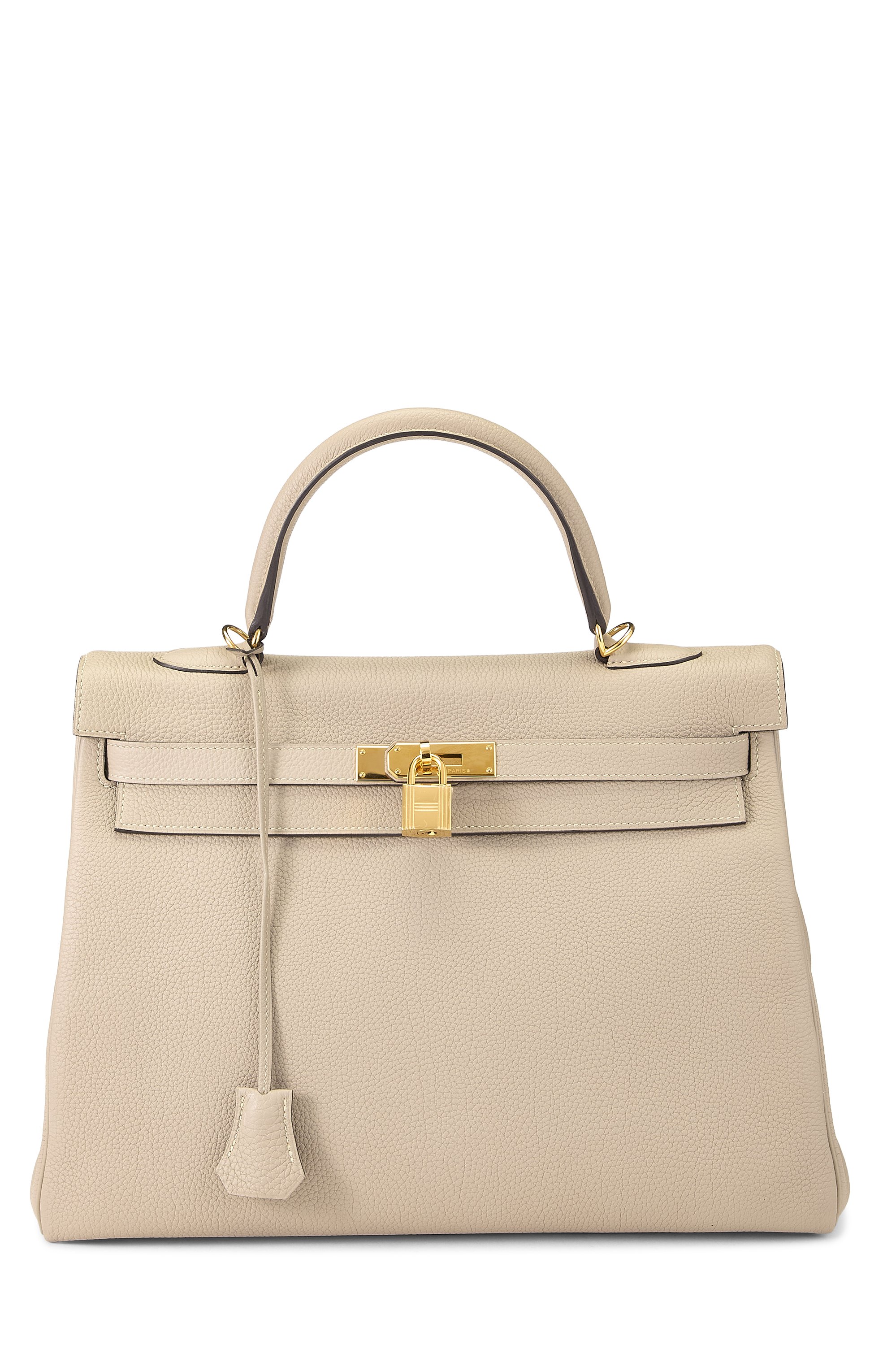 Hermès Gris Tourterelle Togo Kelly Retourne 35