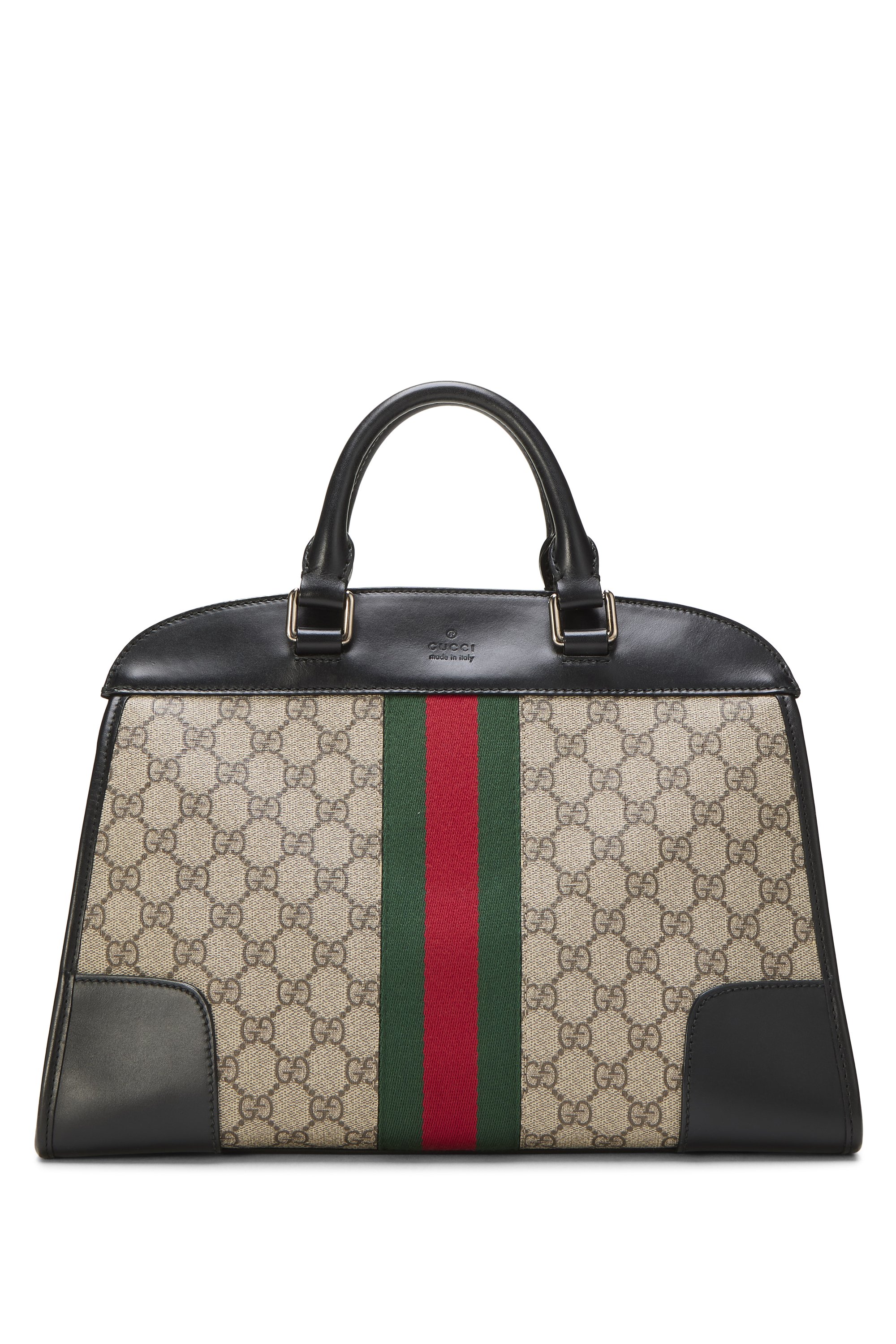 Black Original GG Supreme Canvas Web Dome Bag