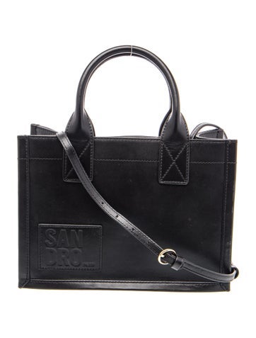 Sandro Leather Top Handle Bag