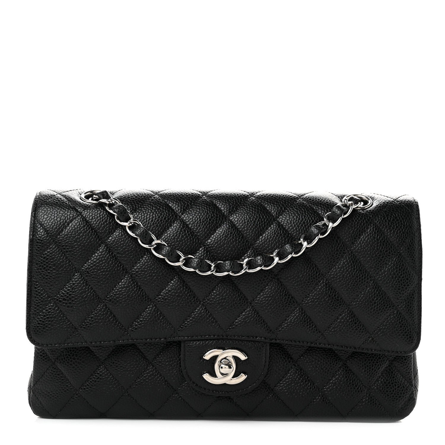 Chanel Caviar Quilted Medium Double Flap Black