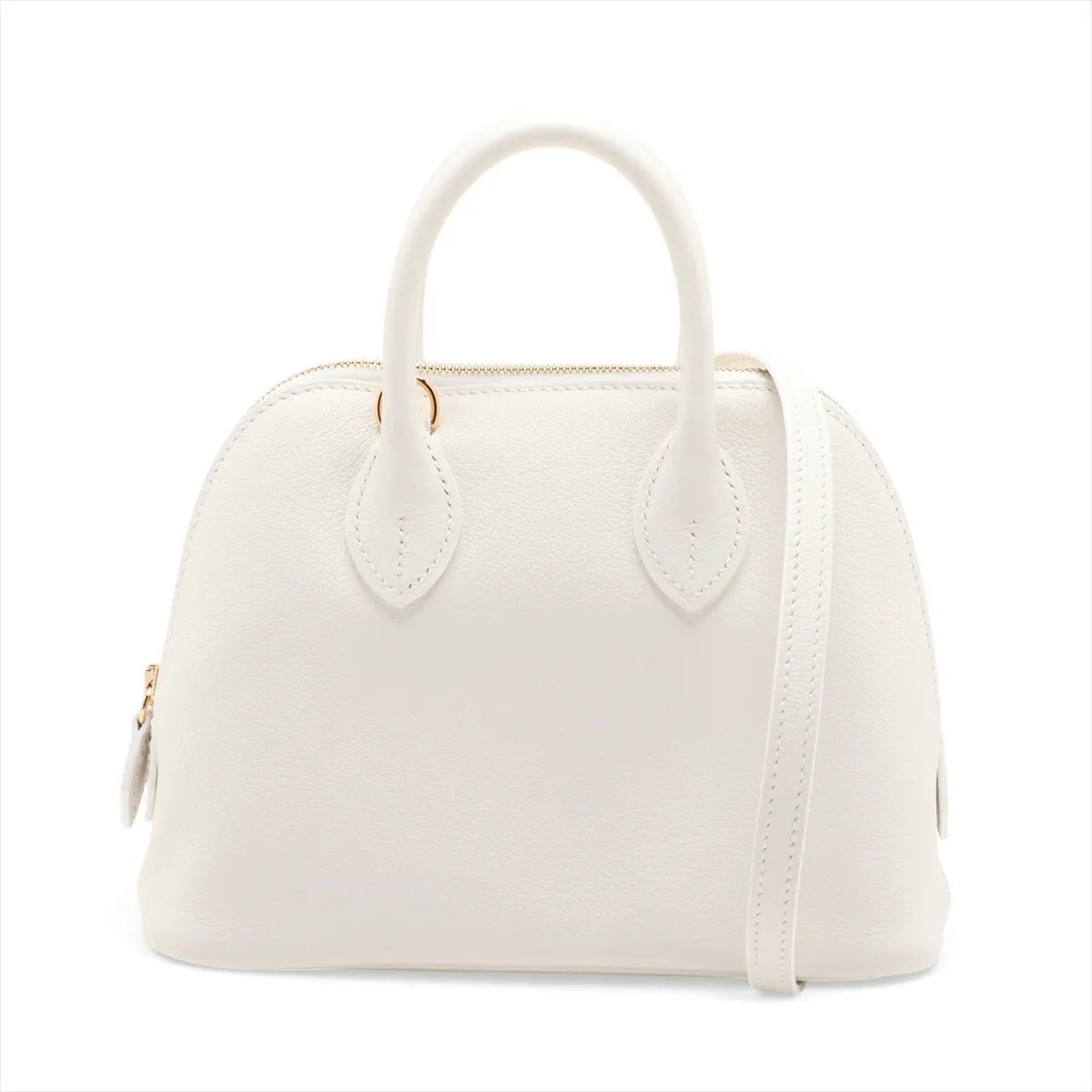 Hermès Bolide 1923 Mini 18 Evercolor NEW WHITE Gold Metal Fittings