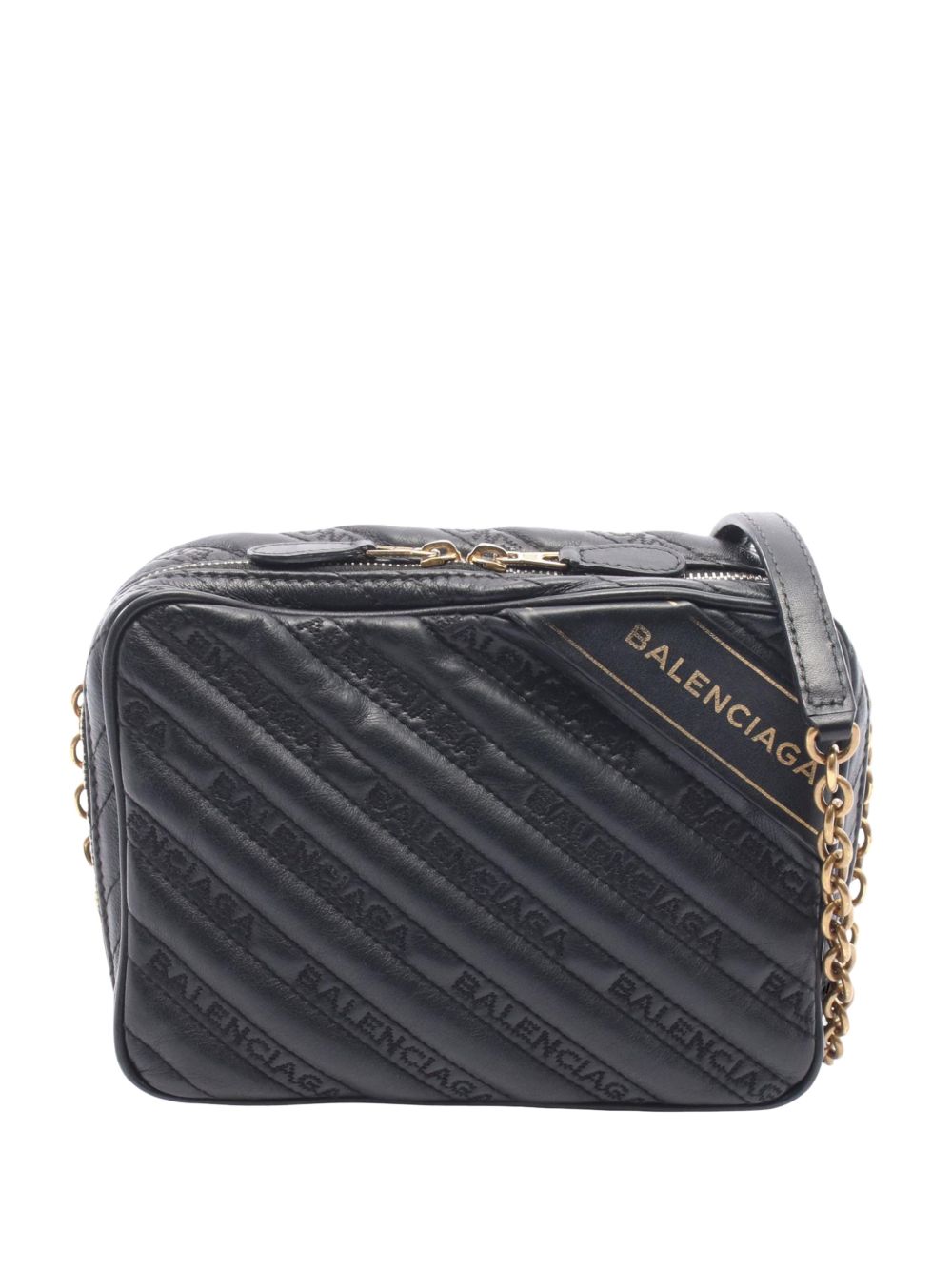 2018-2026 Calfskin Allover Logo Blanket Reporter XS crossbody bag
