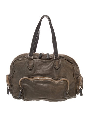 Leather Top Handle Bag
