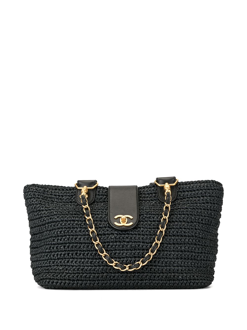 basket double chain tote