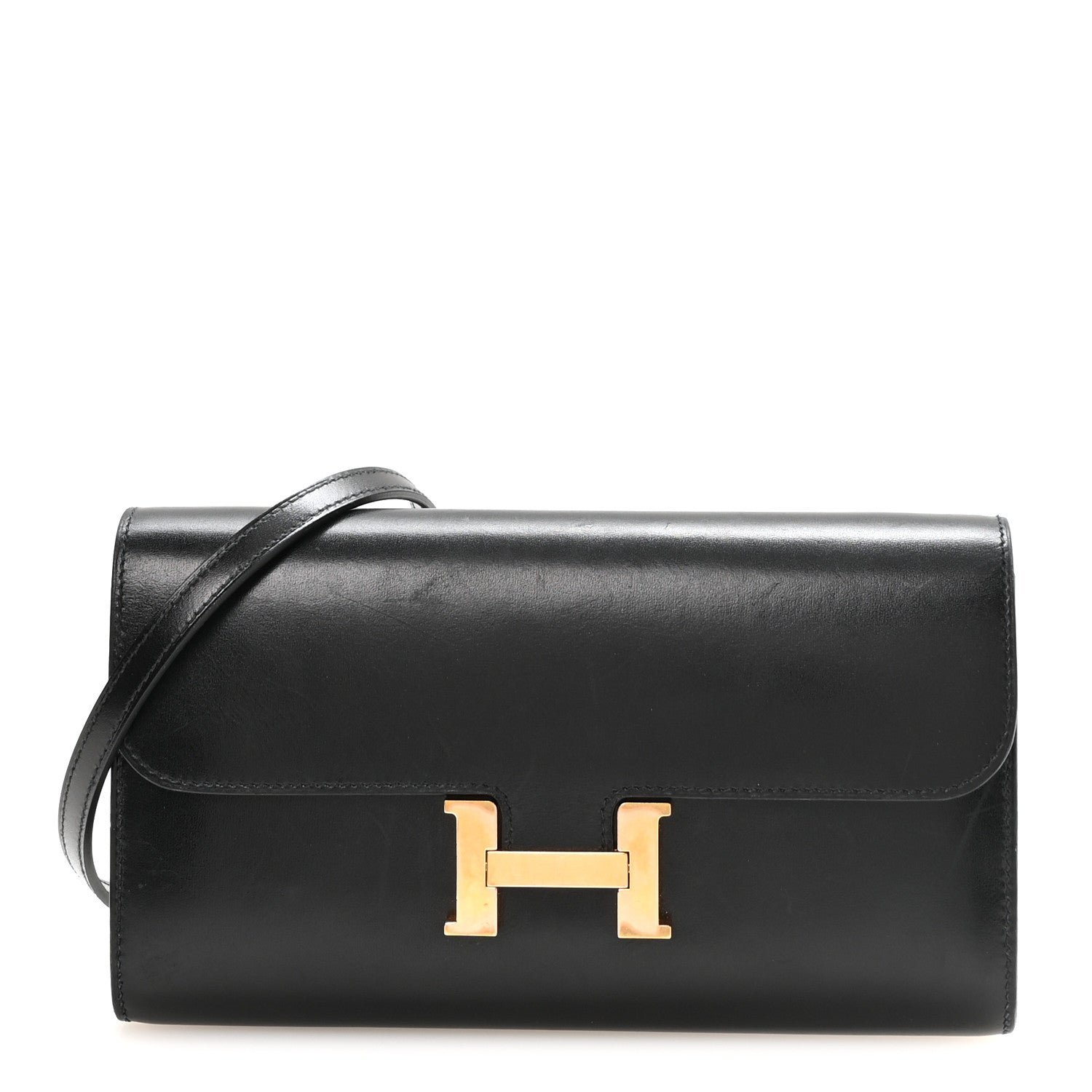 Hermes Box Constance Wallet To Go Black