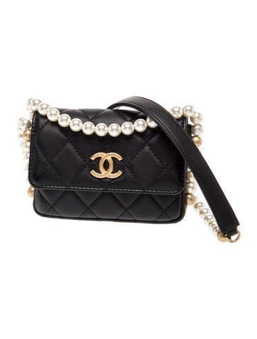 Chanel About Pearls Clutch w/ Chain