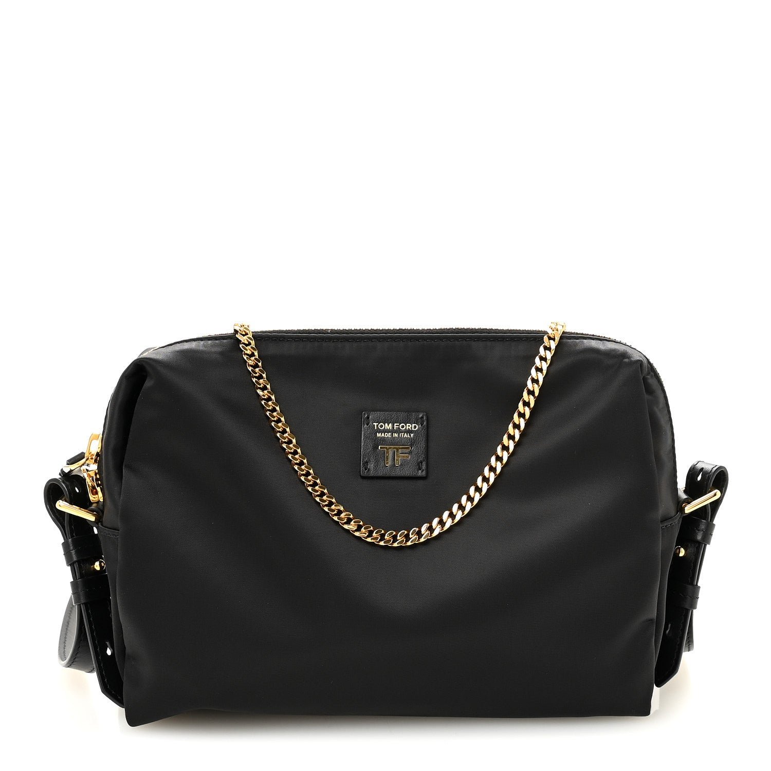 Tom Ford Nylon Pouch With Chain Black