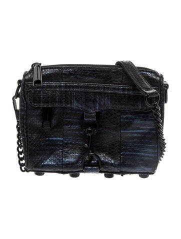 Snakeskin Messenger Bag