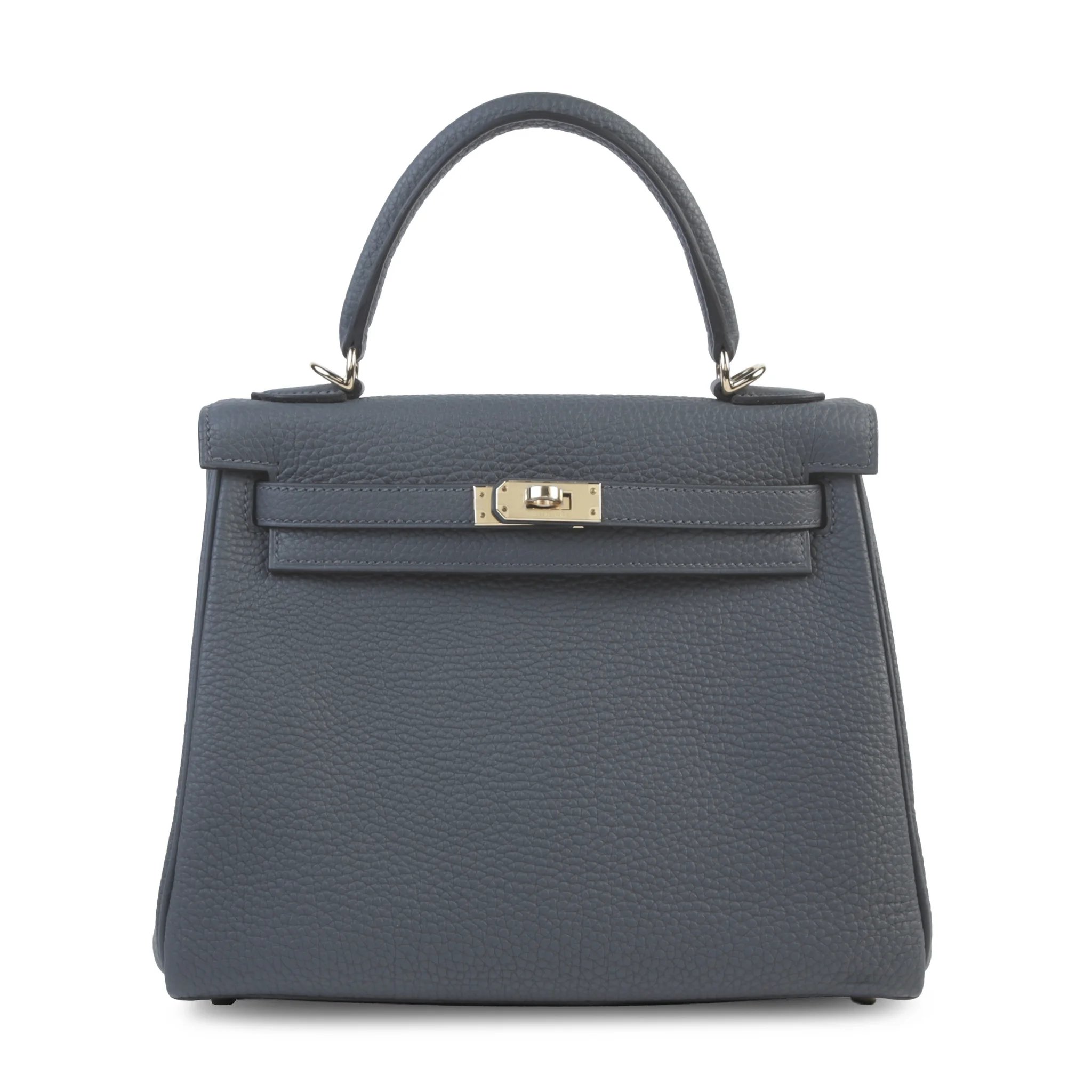 Unused ( Rank NS ) HERMÈS Kelly 25 Gris misty (H0) Togo Permabrass hardware W (2024)