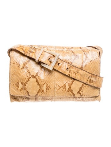 Enameled Metal Triangle Shoulder Bag