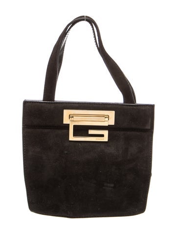 Suede Top Handle Bag