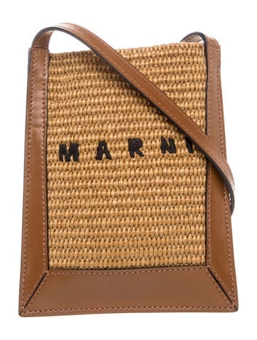 Marni Straw Crossbody Bag
