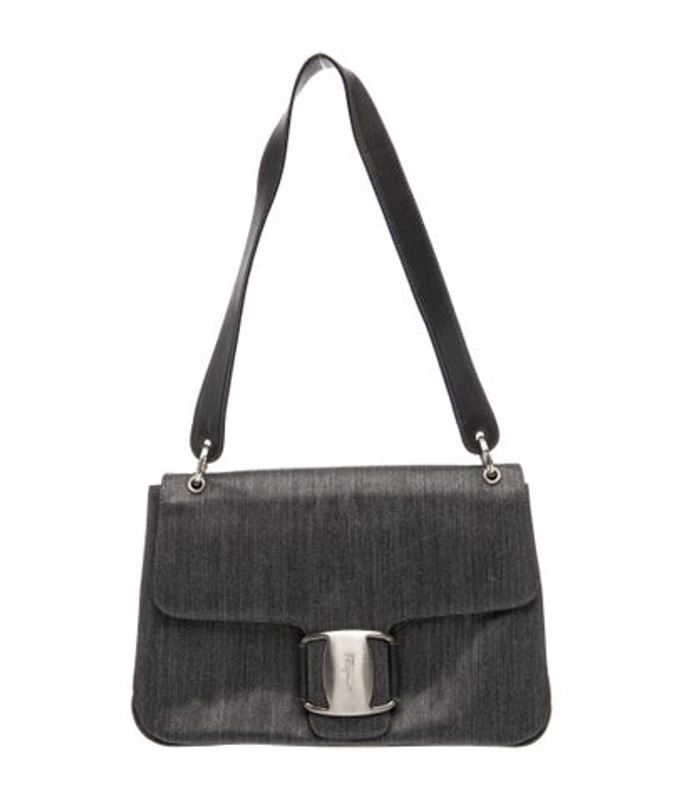 Salvatore Ferragamo Ferragamo Denim Shoulder Bag