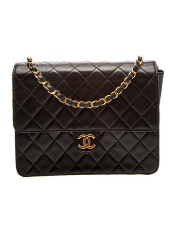 Quilted CC Square Flap Bag