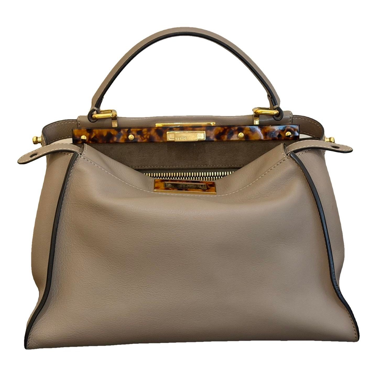 Peekaboo leather handbag