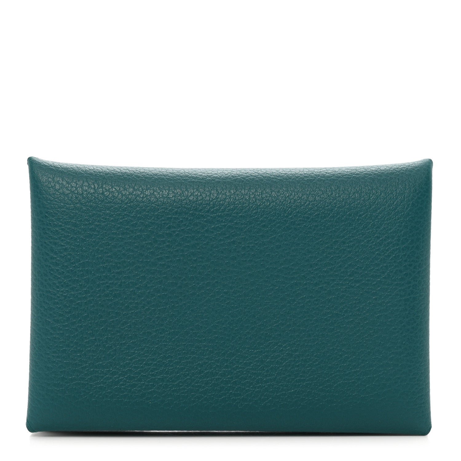 Hermes Evercolor Calvi Card Case Vert Bosphore
