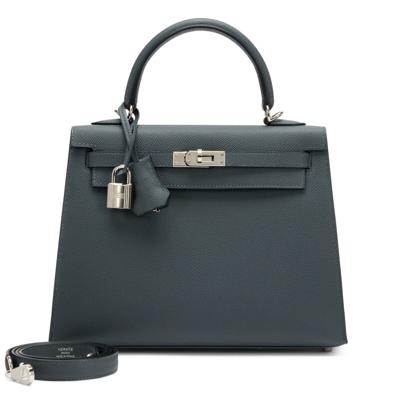 Hermes Gris Misty Sellier Kelly 25 Palladium Hardware, 2024