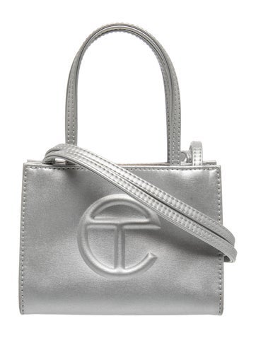 Vegan Leather Shopping Tote Small