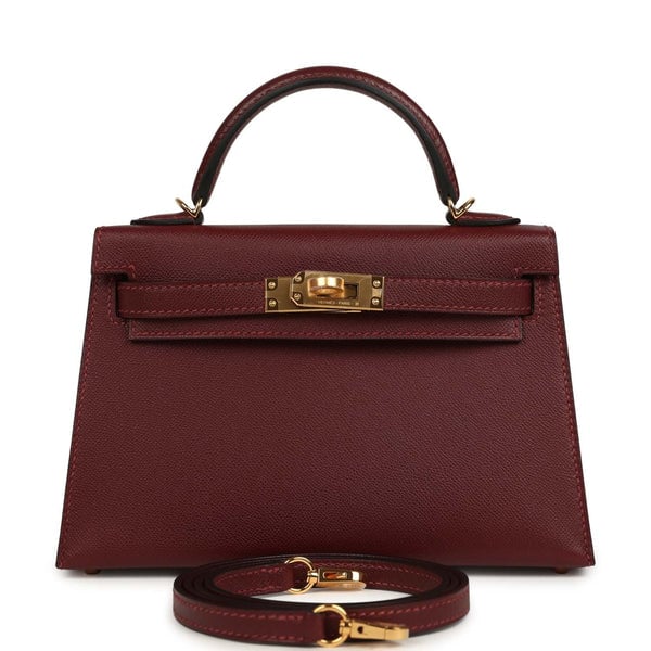 Hermes Kelly Sellier 20 Rouge H Madame Gold Hardware