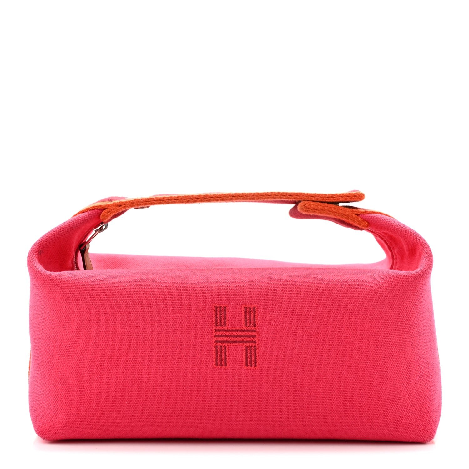 Hermes Hermes Canvas Small Bride-A-Brac Pouch Hibiscus