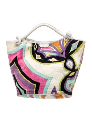 Terry Cloth Top Handle Bag
