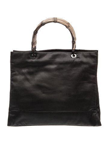 Bamboo Vintage black nylon tote bag