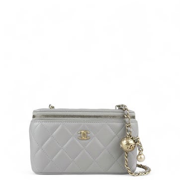 Lambskin Pearl Crush Vanity Case Small