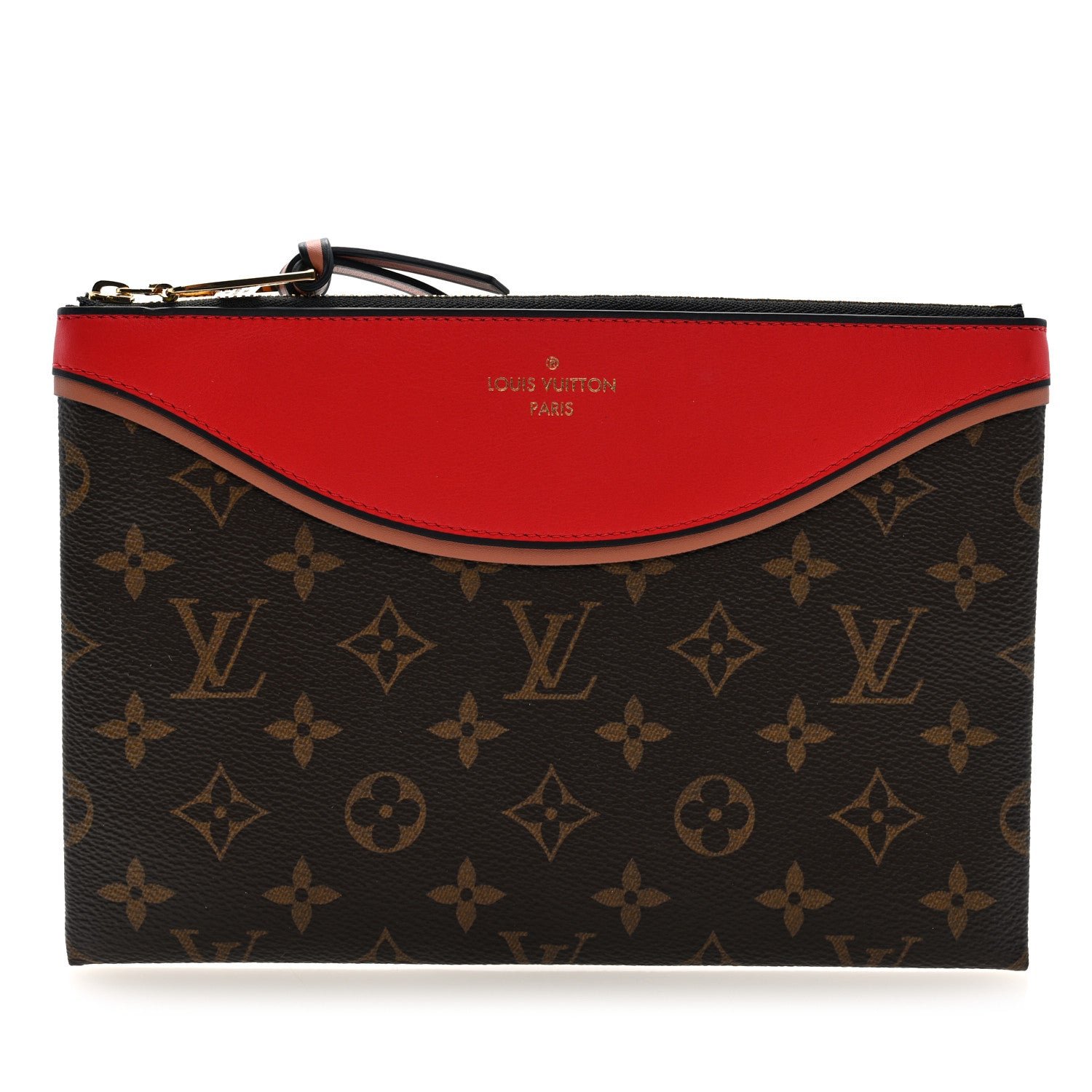 Louis Vuitton Monogram Tuileries Pochette Red