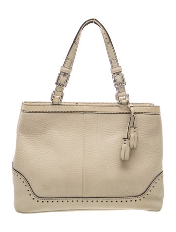 Coach Leather Top Handle Bag