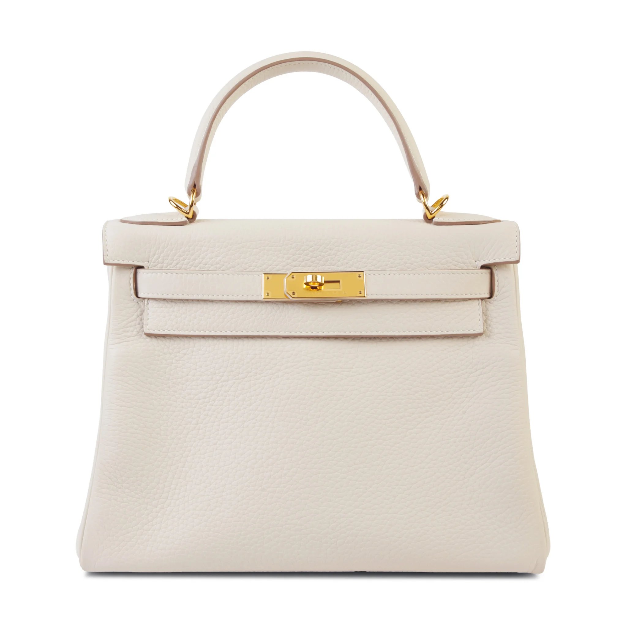 Hermes Kelly 28 Craie (10) Clemence Gold hardware Y (2020)