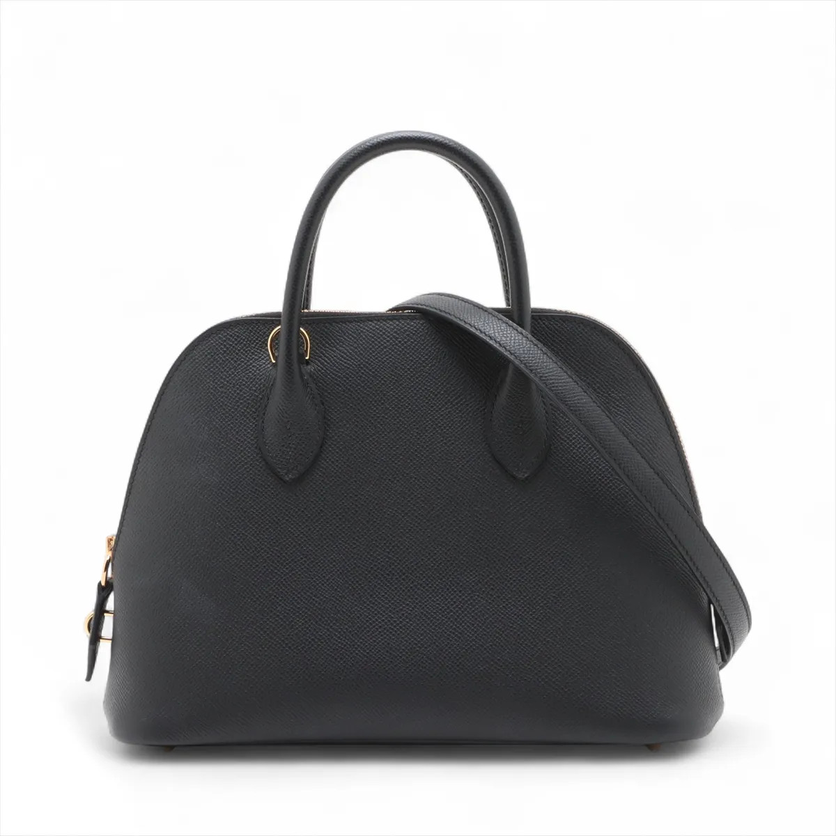 Hermès Bolide 1923 25 Veau Epsom Black Gold Metal Fittings