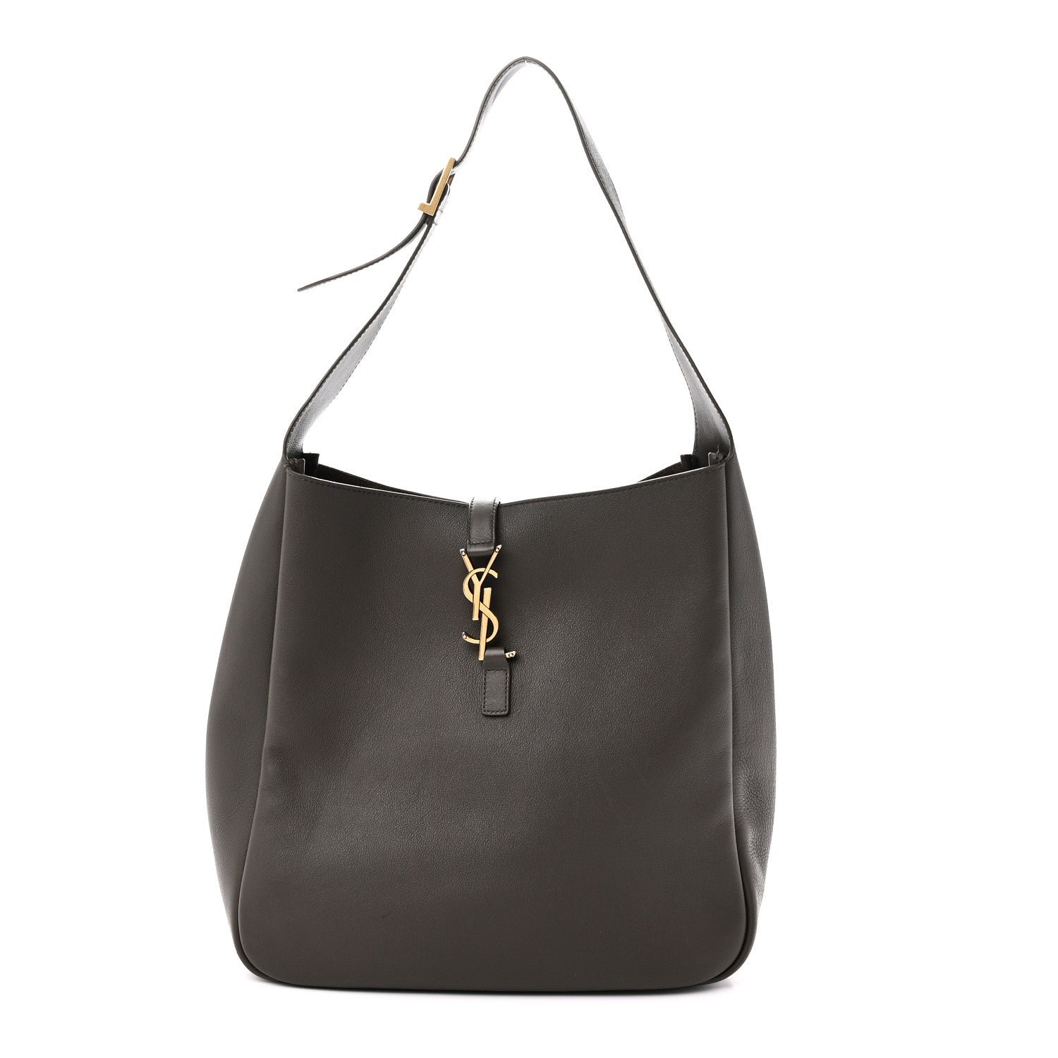 Saint Laurent Smooth Calfskin Large Le 5 A 7 Soft Hobo Light Musk
