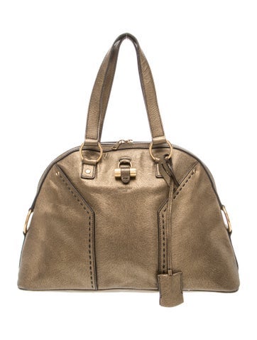 Leather Saint Laurent Rive Gauche Large