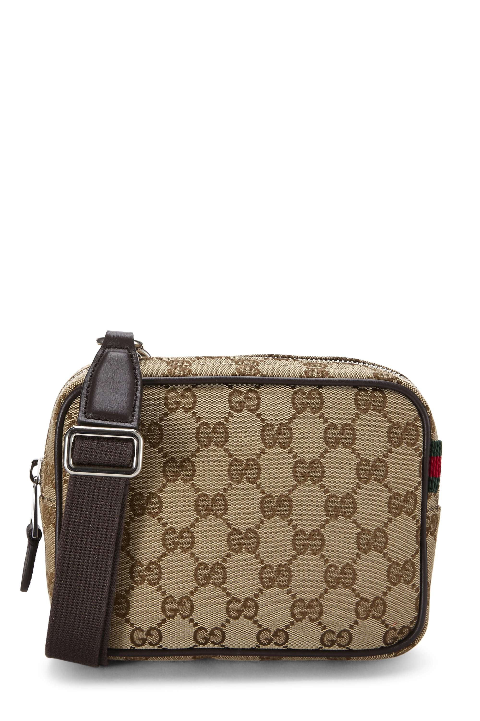 Brown GG Canvas Crossbody Bag Mini