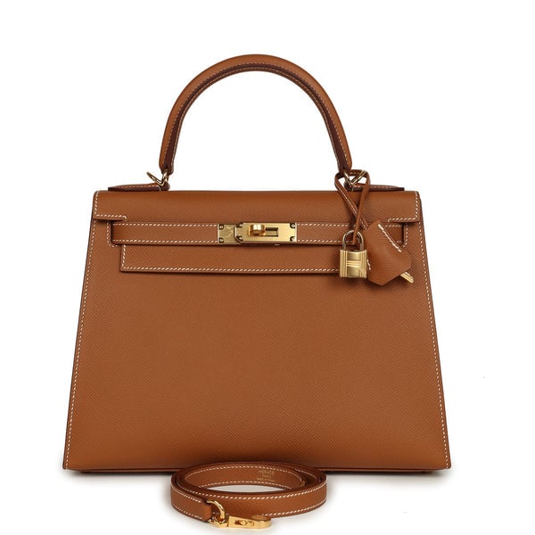 Hermes Hermes Kelly Sellier 28 Gold Epsom Gold Hardware