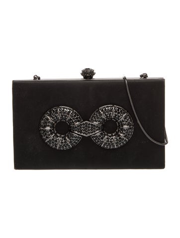 Badgley Mischka Satin Minaudière