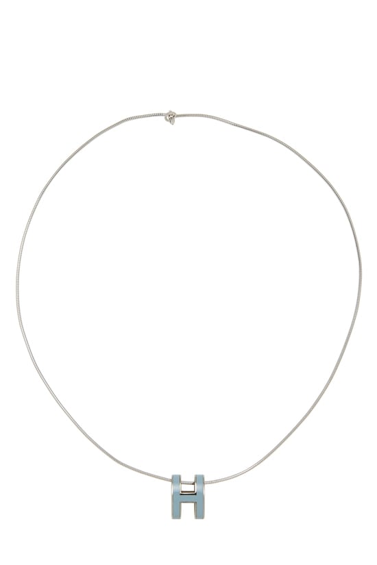Blue Pop H Necklace