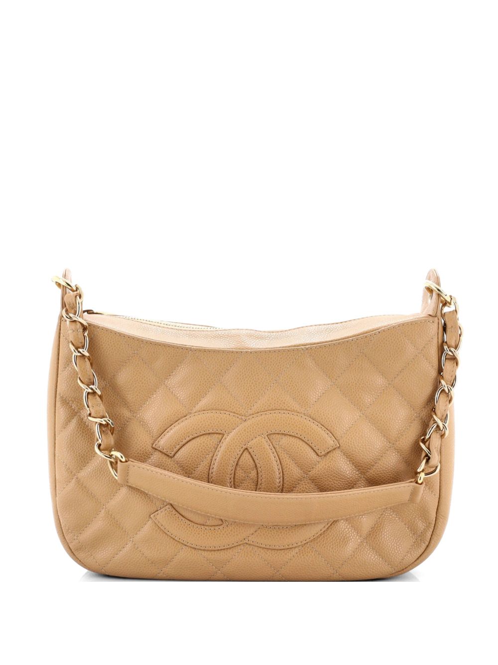 Timeless CC Chain Shoulder Bag Quilted Caviar Medium