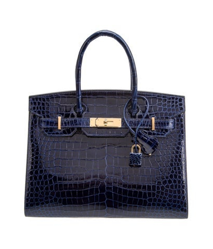 Hermes 2022 Shiny Porosus Crocodile Birkin Sellier 30