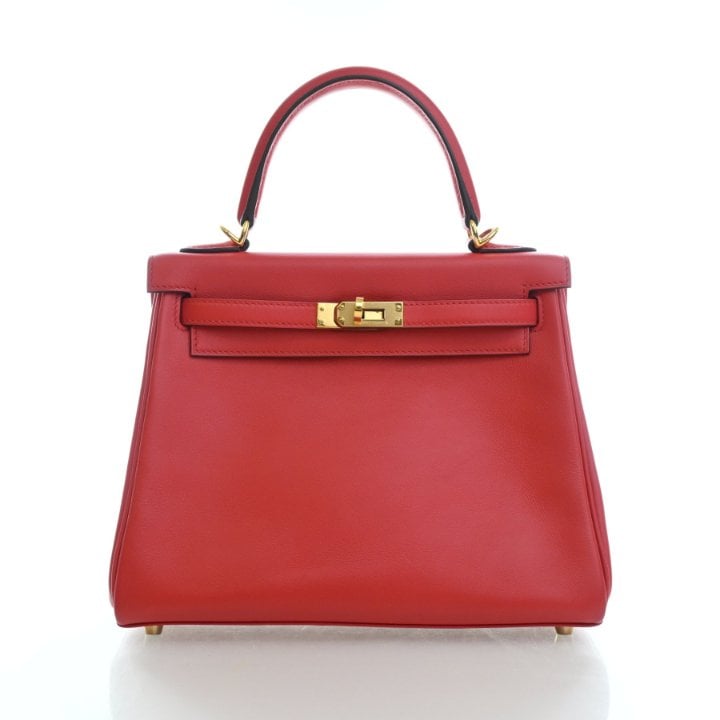 Hermes Rouge De Couer Swift Kelly 25