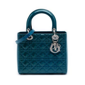 Patent Leather Medium Patent Cannage Lady Dior
