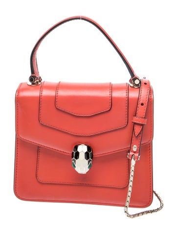Bvlgari Leather Top Handle Bag