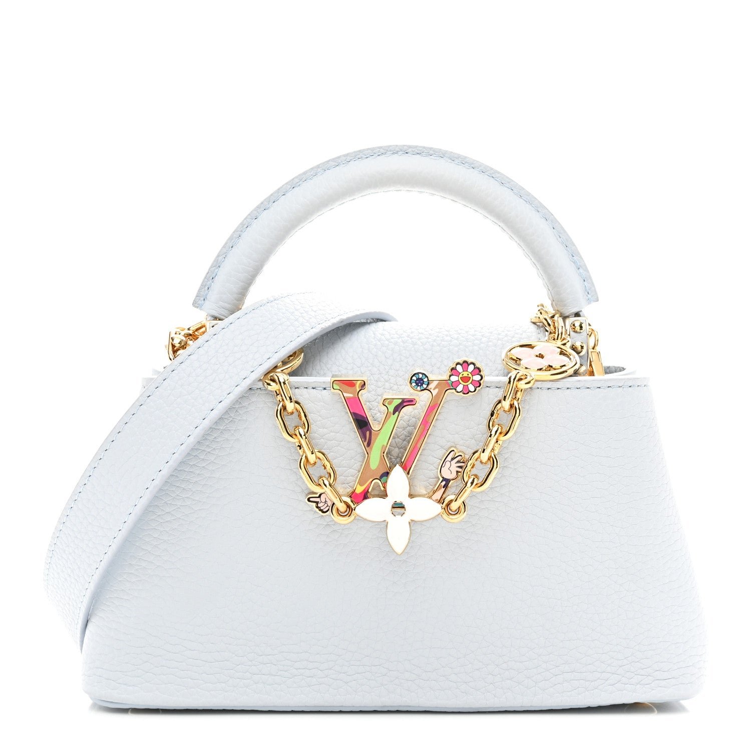Louis Vuitton LV X TM Taurillon Capucines East West Mini Olympe Blue