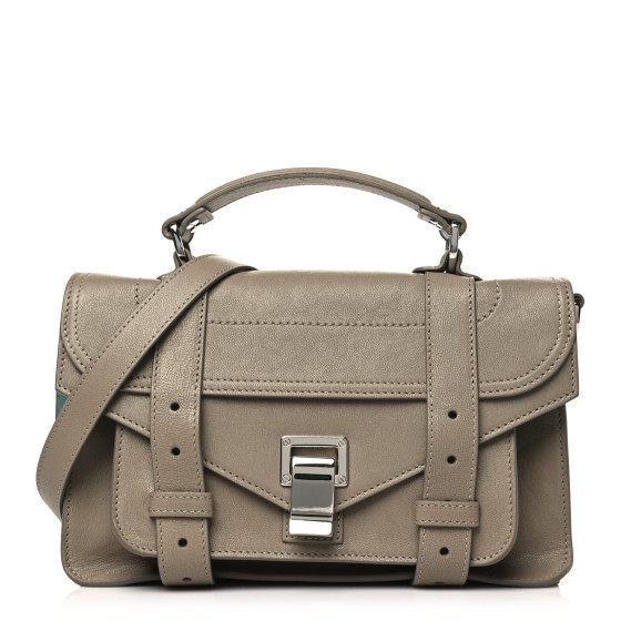 Proenza Schouler Lambskin Tiny PS1 Satchel Light Taupe