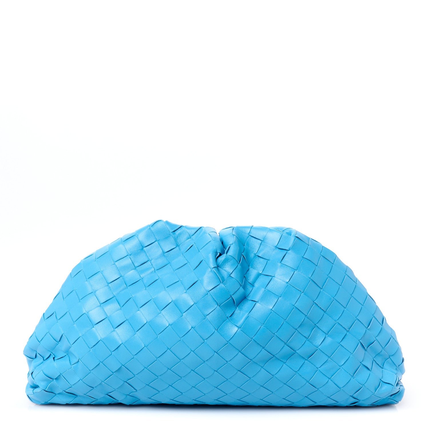 Bottega Veneta Nappa Maxi Intrecciato The Pouch Oversized Clutch Swimming Pool