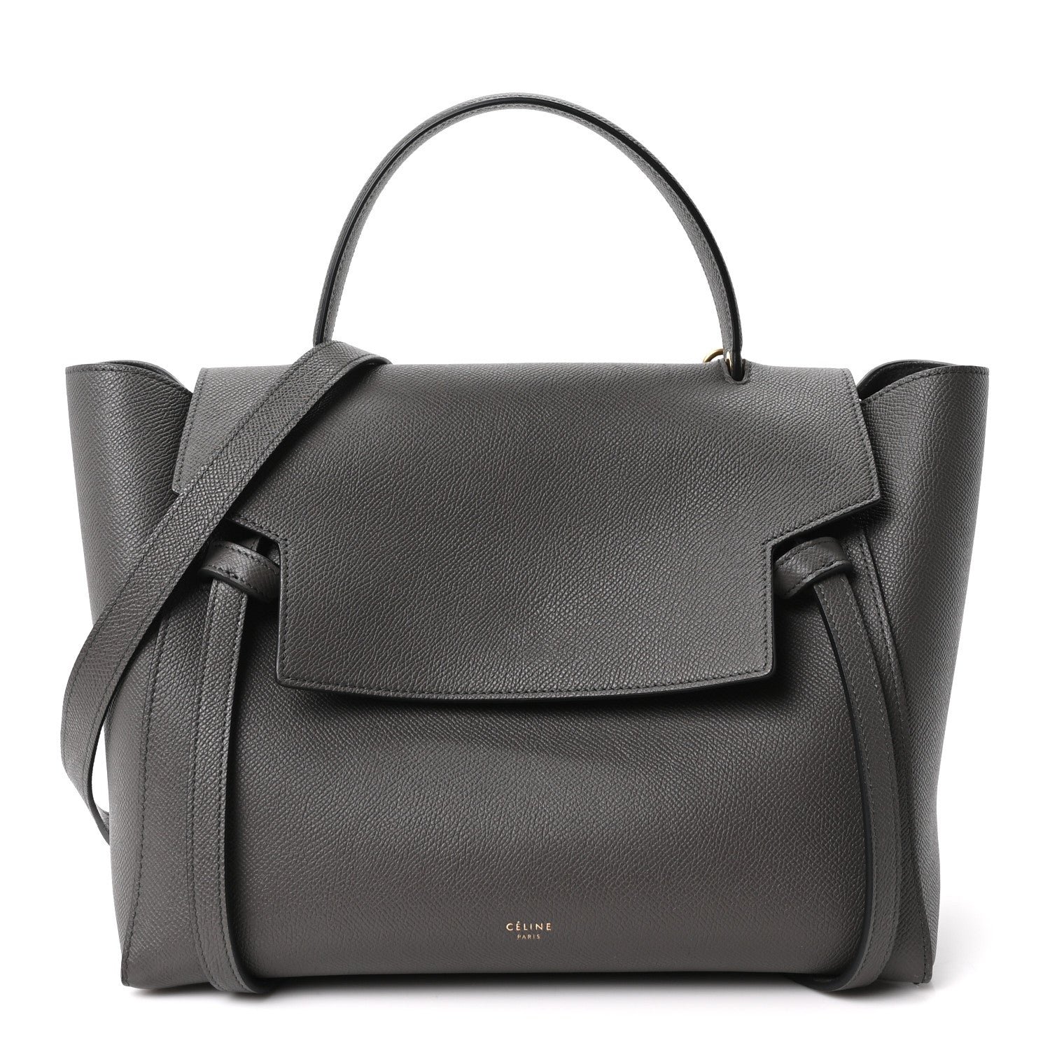Celine Grained Calfskin Mini Belt Bag Grey